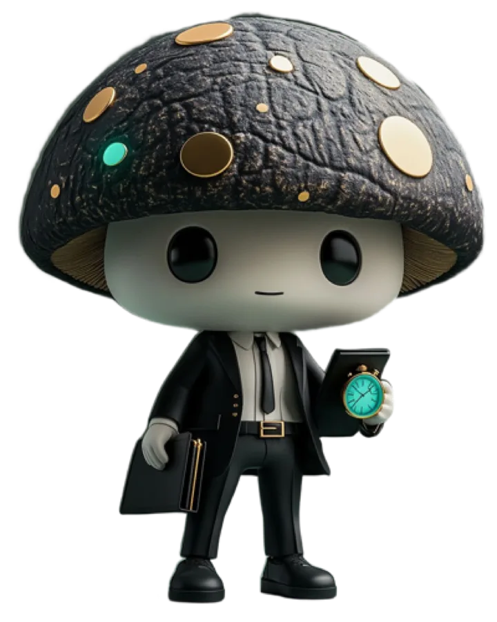 Truffle walking over to Spore's desk